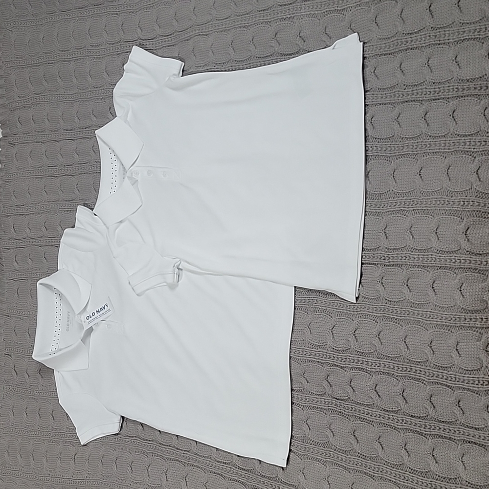 Old Navy Girl White Polos